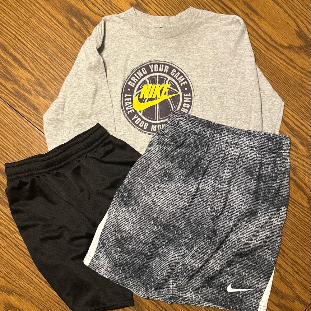 Nike/Athletic Bundle (Size 8) Nike Shorts, Athletic Shorts and Nike LS Shirt